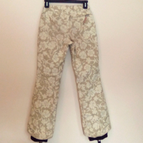 Descente Hawaiian Floral Snowpants Size 4 - Picture 2 of 11